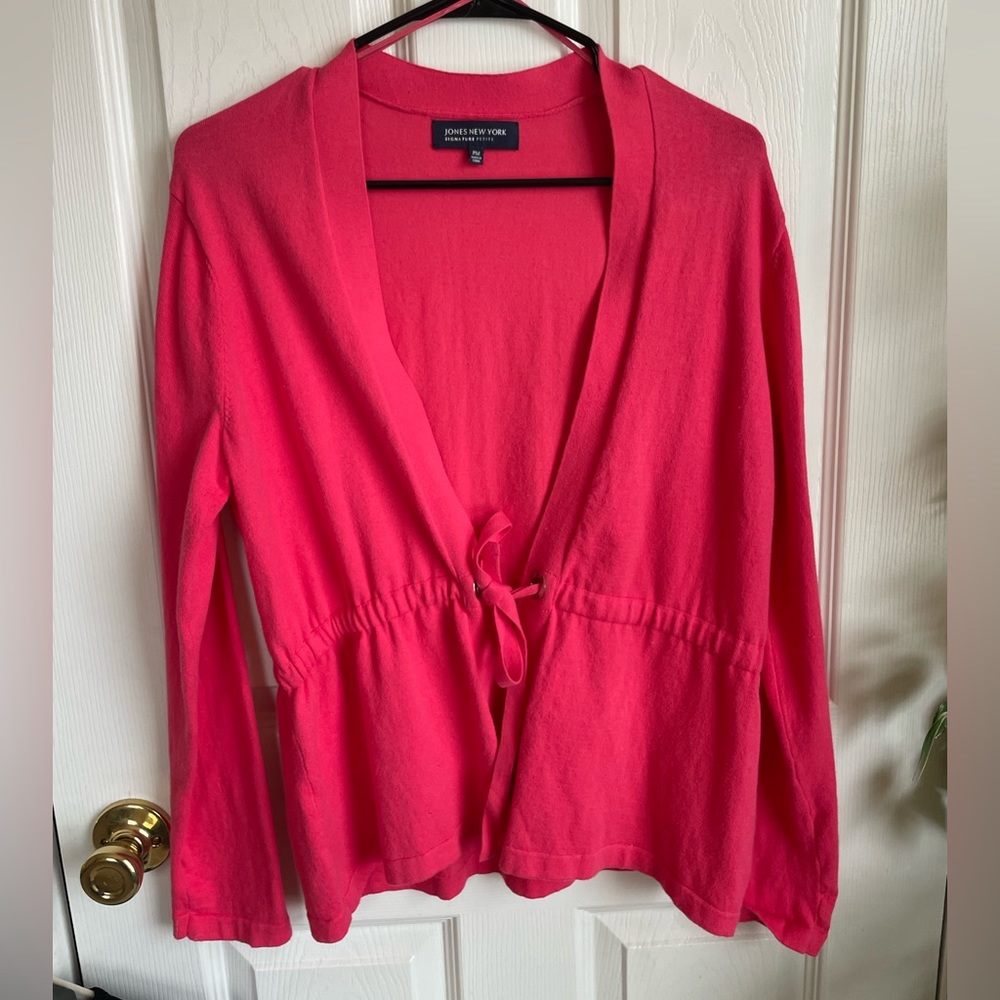 Jones NY pink cardigan